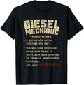 Diesel Mechanic Definition Distressed Retro Design