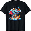 Cute Sailor Elephant Sailboat