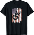 Handicapped Patriots Veterans Pro Gun Tattered American Flag