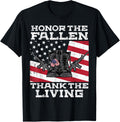 Honor Fallen Thank Living Us Flag Boots Gun Memorial Day
