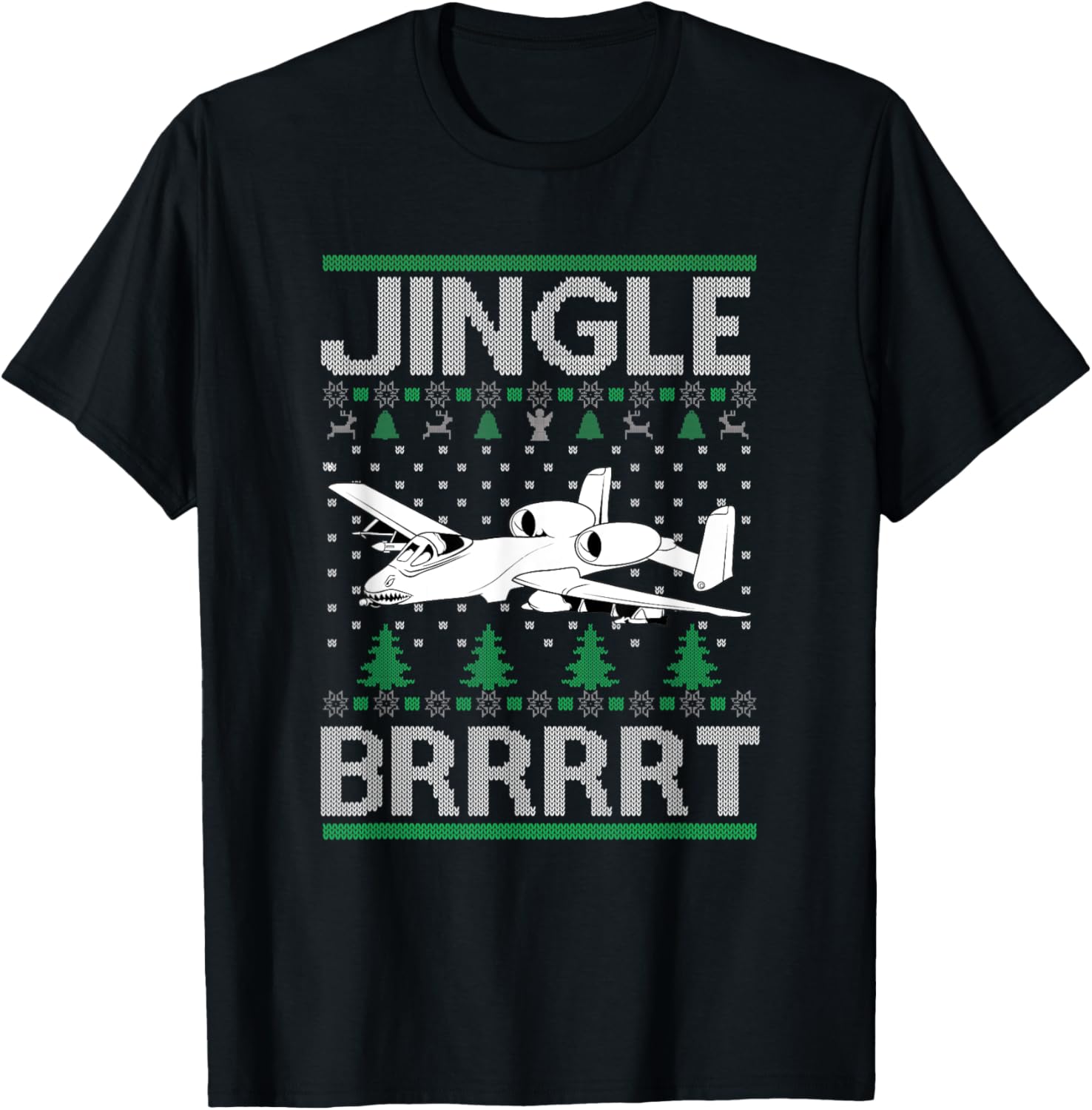 Christmas Funny Ugly Sweater Style Military Gun Owner