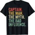 Man Myth Captain Funny Boating Boat Owner