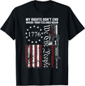 My Rights Dont End Where Your Feelings Begin Usa Gun Flag