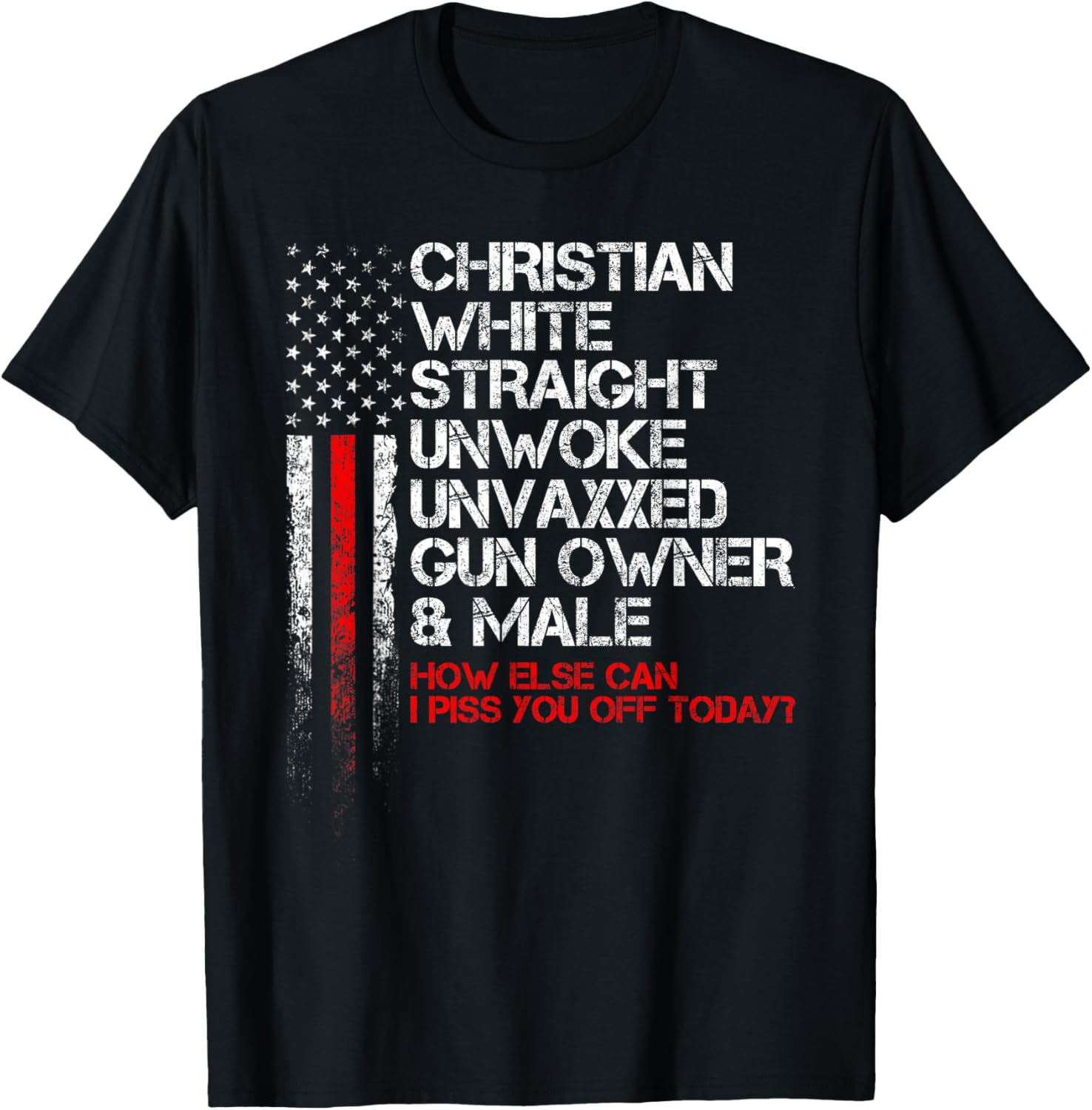 Vintage Christian White Straight Unwoke Unvaxxed Gun Owner