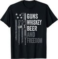 Guns Whisky Beer Freedom Funny Drinking Ar15 Gun Owner