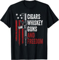 Cigars Whiskey Guns Freedom Funny Gun Owner Usa Drinker