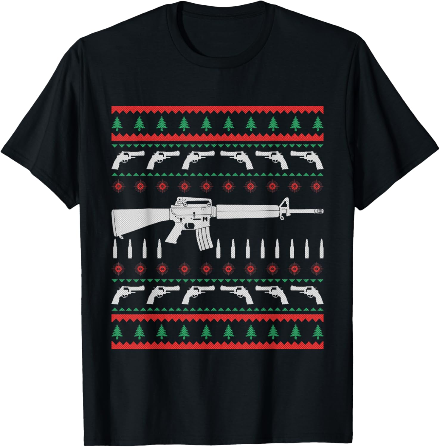 I Want Guns Christmas Ugly Christmas Sweater T Shirt