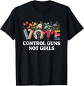 Control Guns Not Girls Floral Vote Kamala Harris 2024