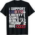 I Support Lgbtq Liberty Guns Bible Trump Bbq