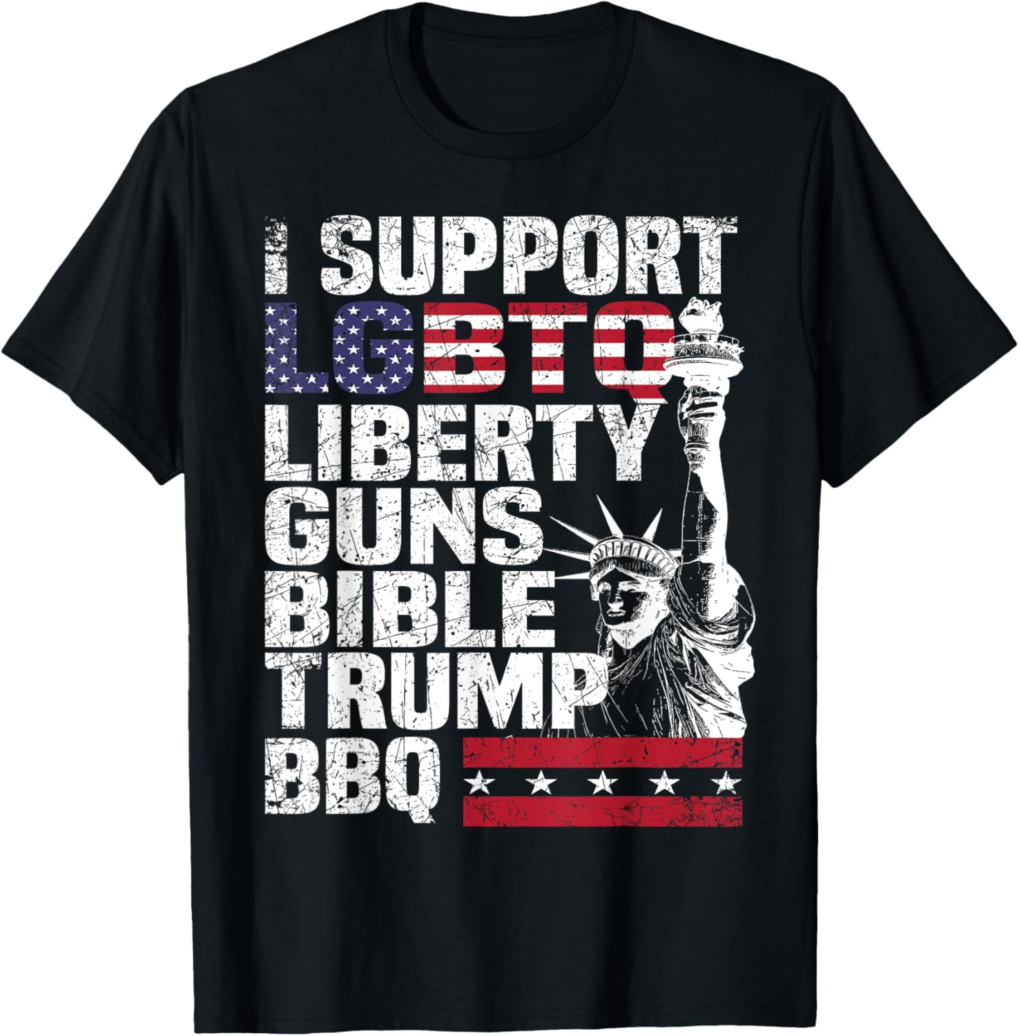 I Support Lgbtq Liberty Guns Bible Trump Bbq