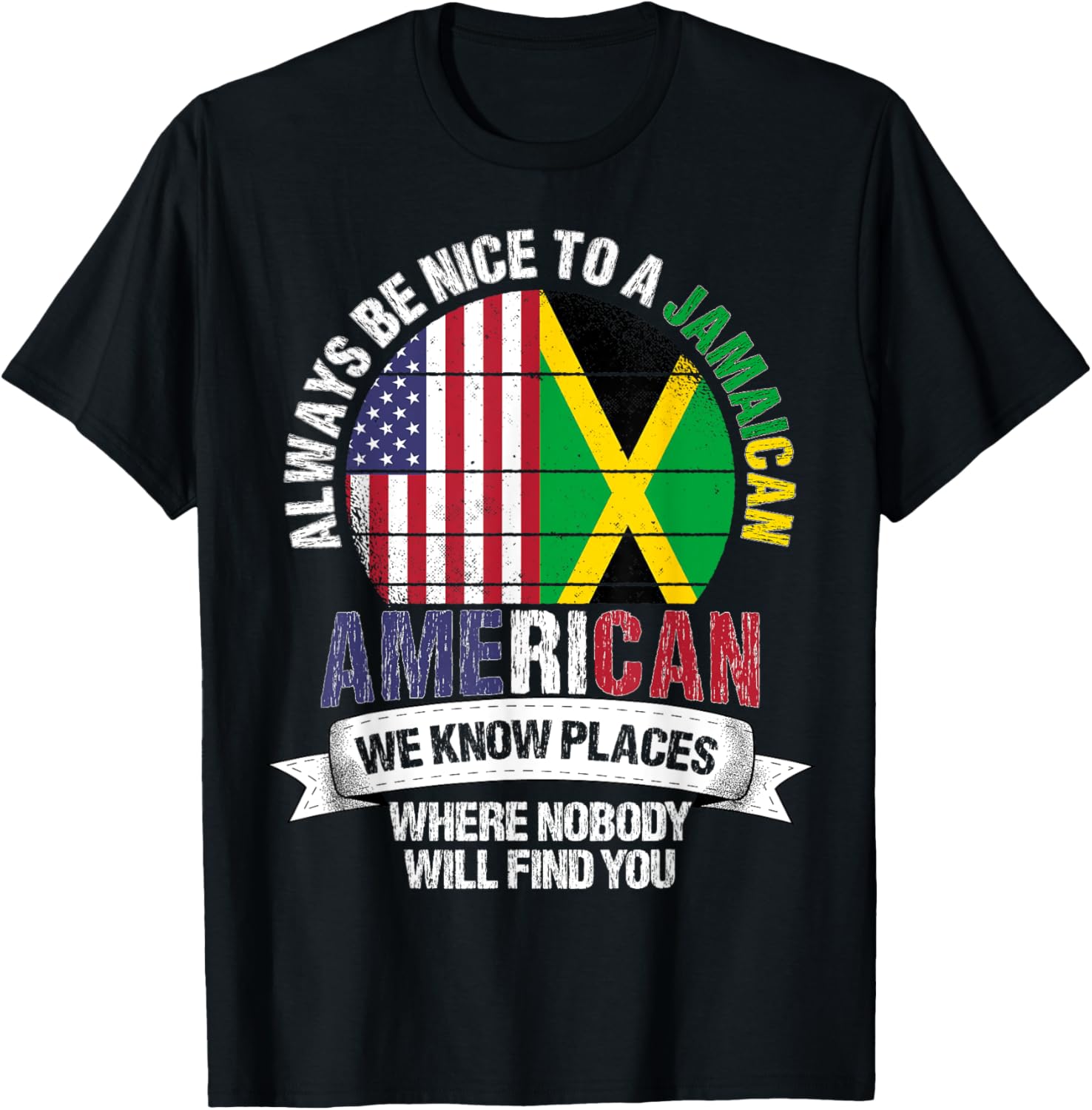 Jamaican American We know Places where Jamaica Flag