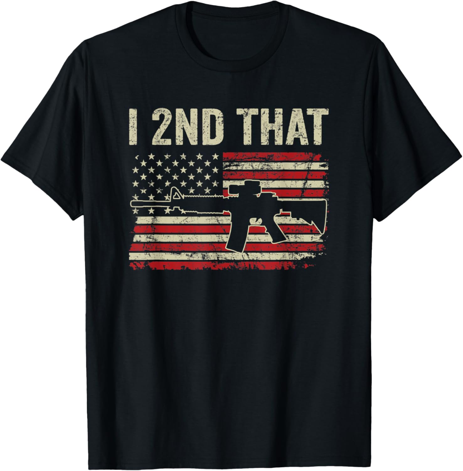 I 2Nd That 2Nd Amendment Pro Guns Rifle Owner Usa Gun Flag