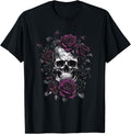 Skeleton Metalhead Skulls Roses Metal Rock Purple Roses