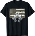 U S Flag Patriotic Military Army Tactical Green Pro Gun Flag T