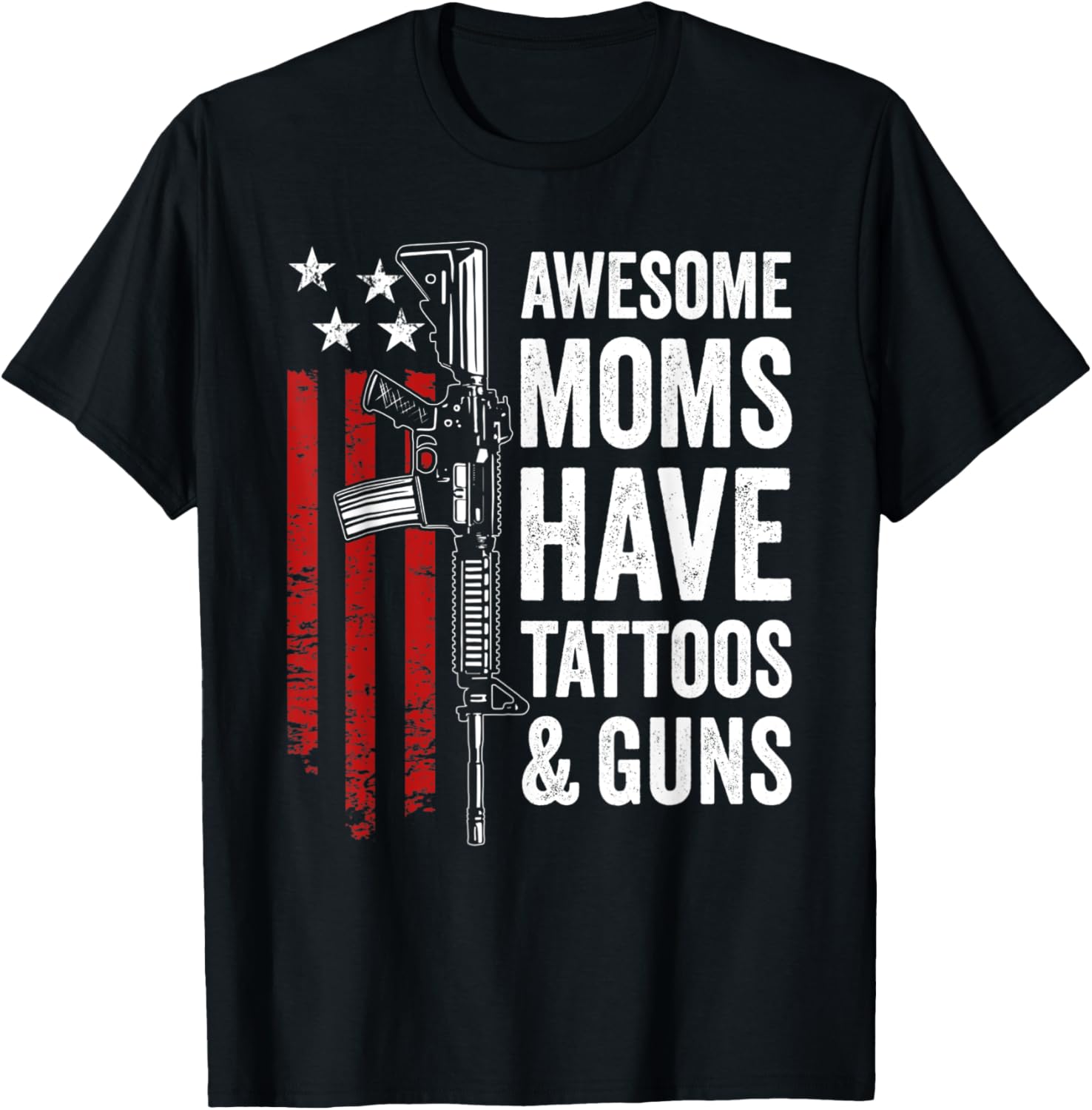 Awesome Moms Have Tattoos Guns Funny Womens Gun Tattoo