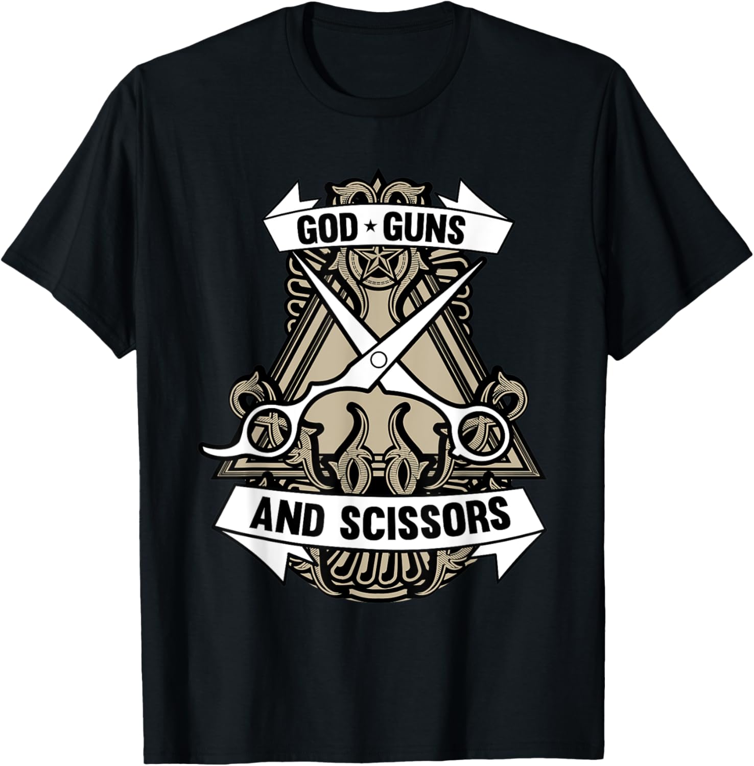 Hair Dresser Barber Shop God Guns Scissor Hair Stylist