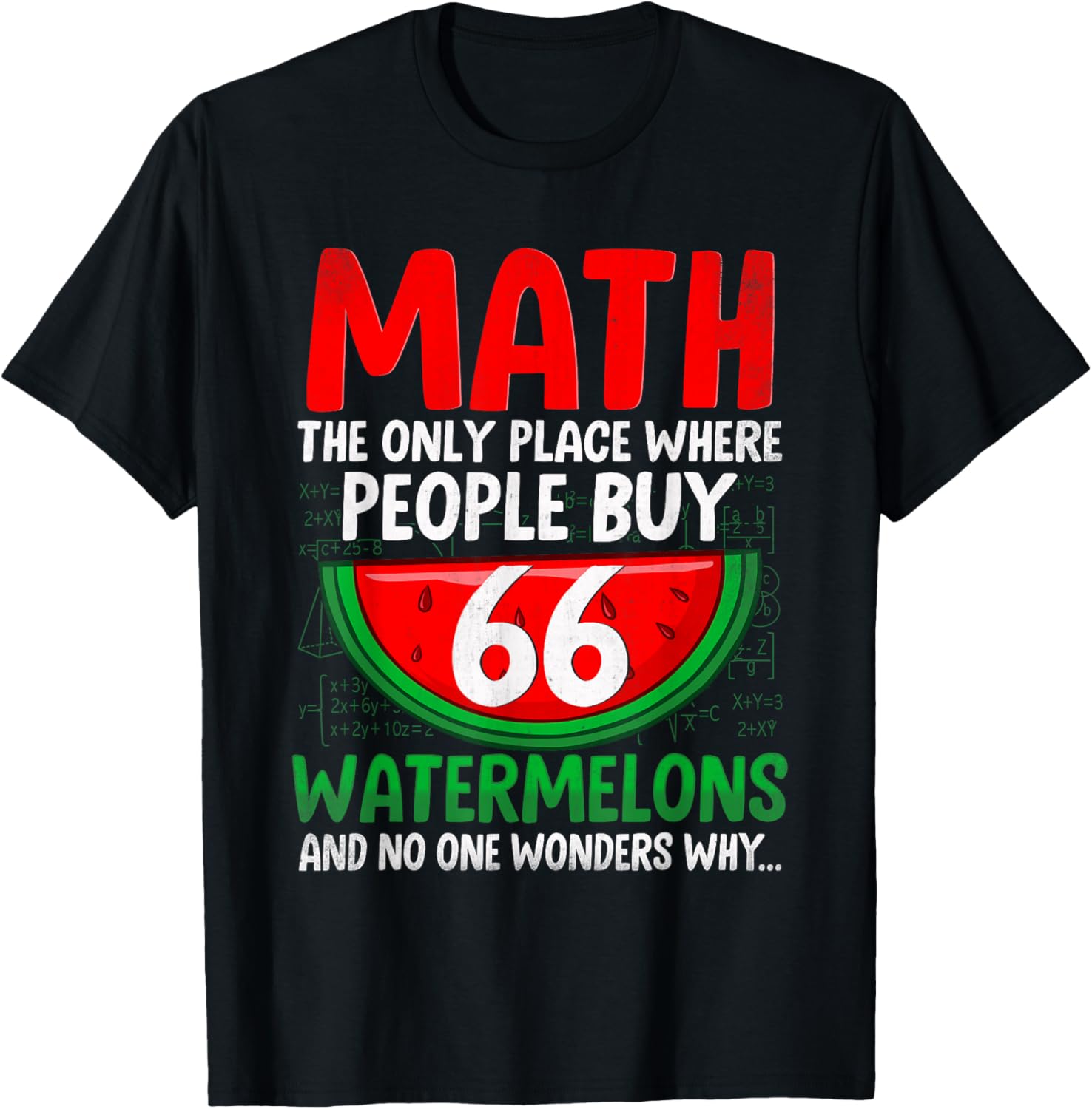 Math The Only Place Where People Buy 66 Watermelons