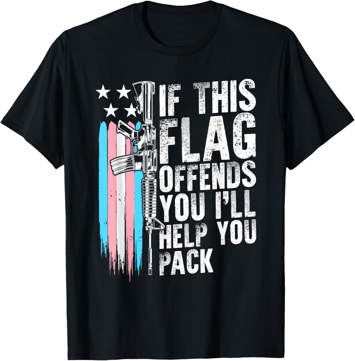 Proud Veteran Gun Lover American Flag Lgbt Pride Trans If This Flag