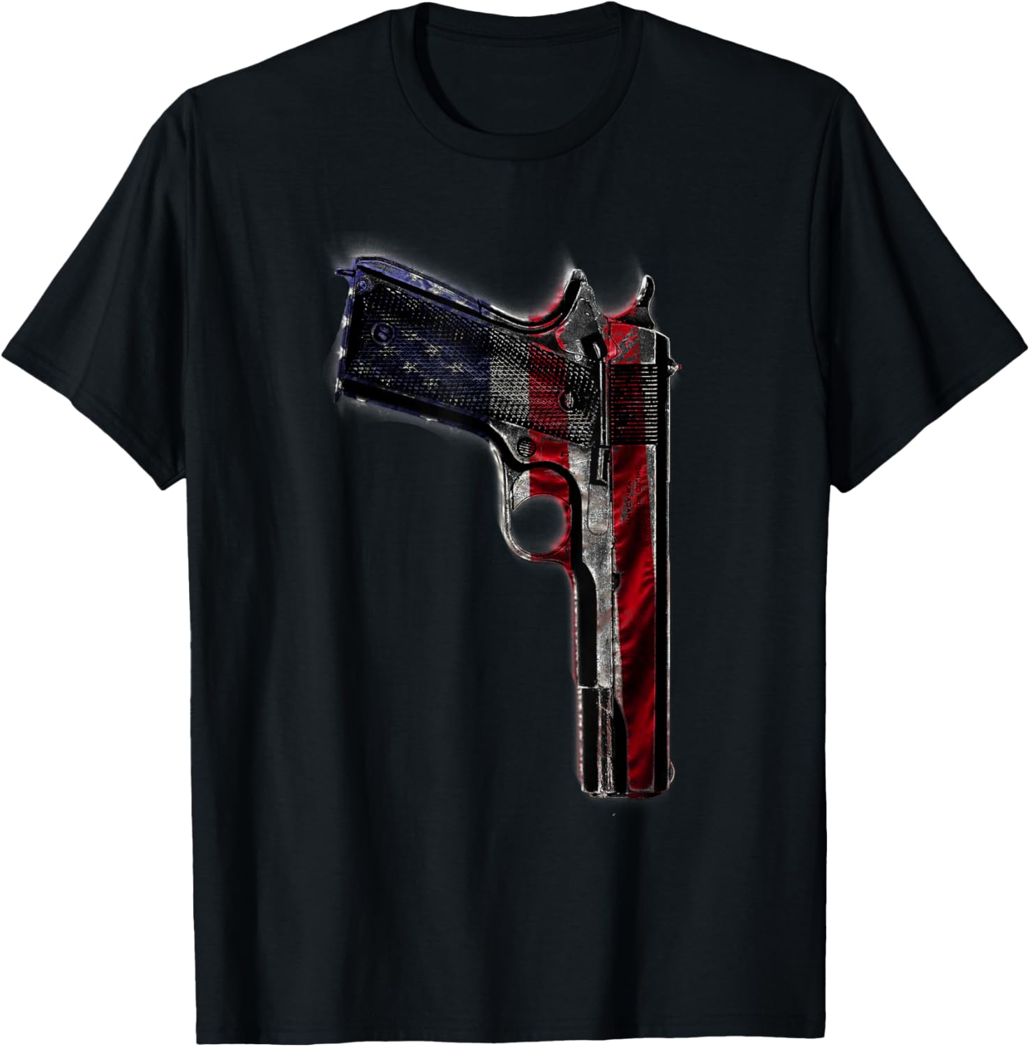 American Flag Gun Second Amendment Rights Patriotic T Shirt