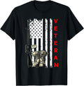 Veteran Usa Flag Gun Combat Boots T Shirt Us Veteran