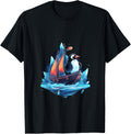 Ice Sailing Penguin Ice Sailor Ice Boating Yachting