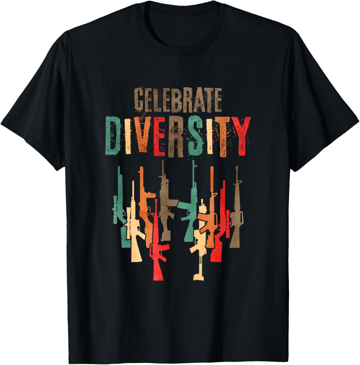 Celebrate Diversity Different Guns Vintage Gun Lover
