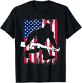 Guns Yeti Sasquatch Cryptid Usa Flag 2Nd Amendment Bigfoot