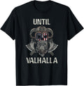 Until Valhalla Viking American Flag Skull Guns Ragnar