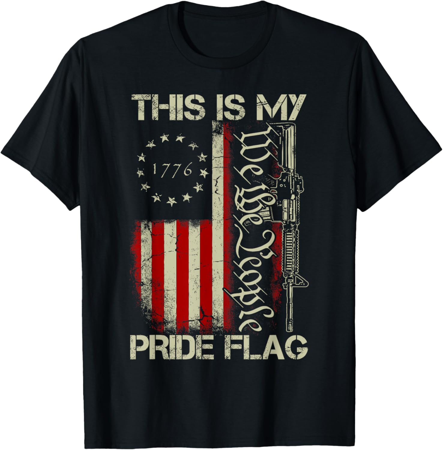 This Is My Pride Flag Usa Patriotic Gun American Flag