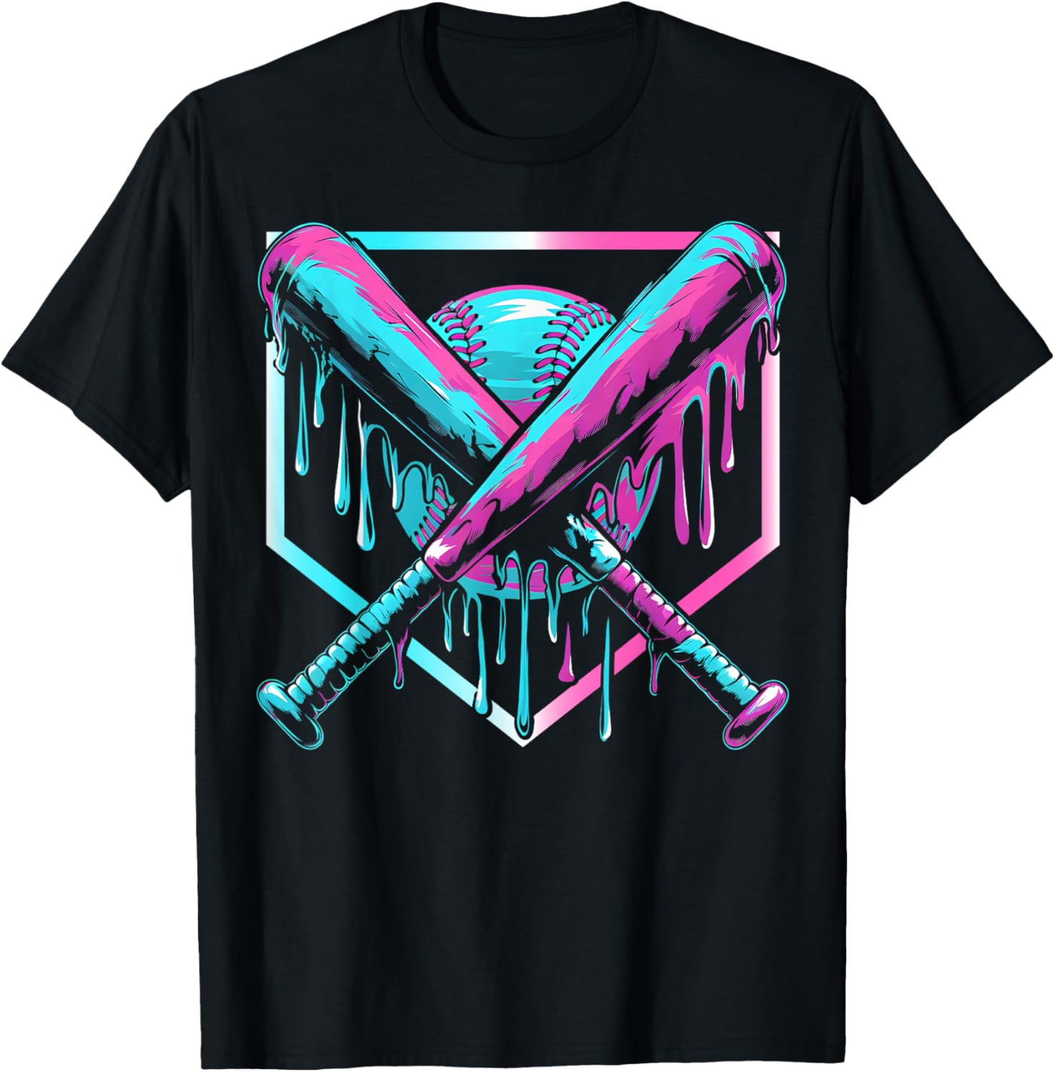 Baseball Drip For Boys Ice Cream Drip Youth Boys Baseball