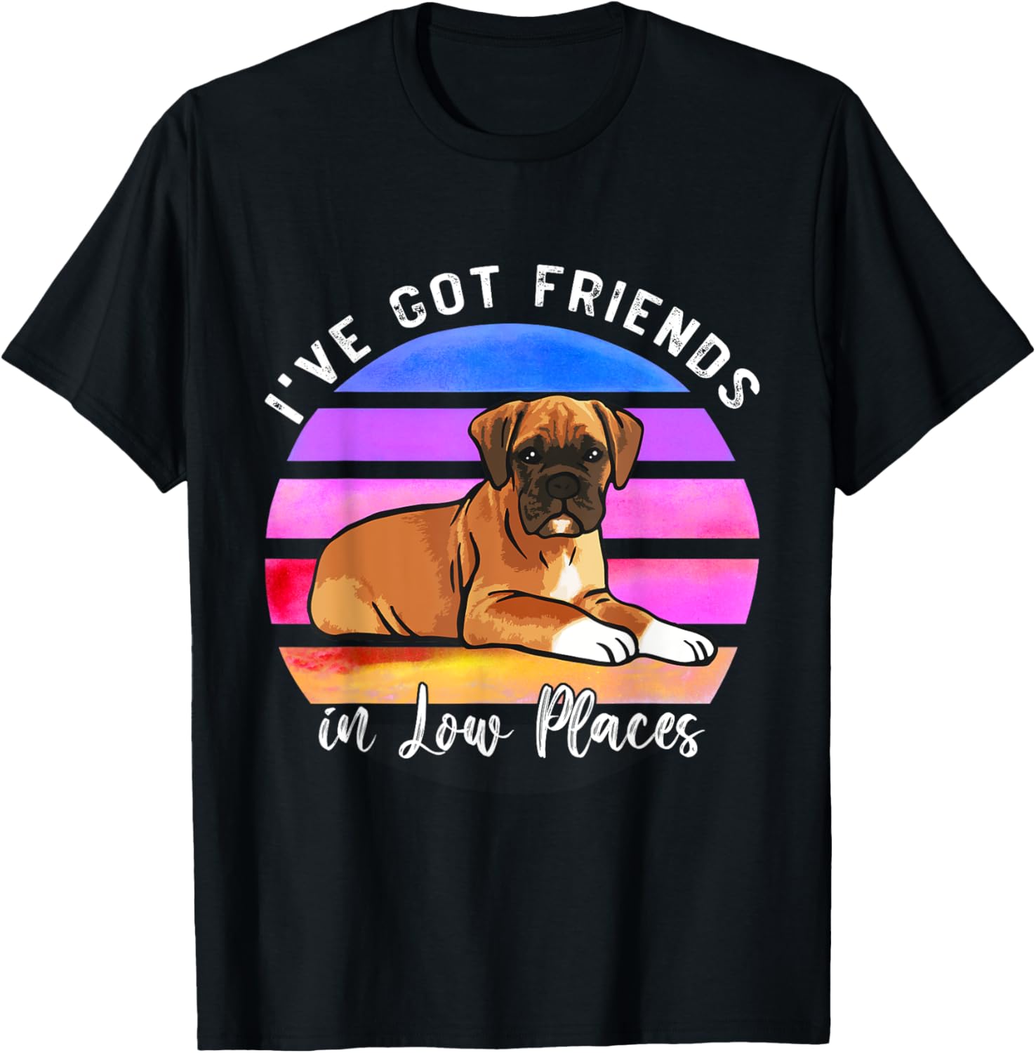 I've Got Friends In Low Places Boxer Dog