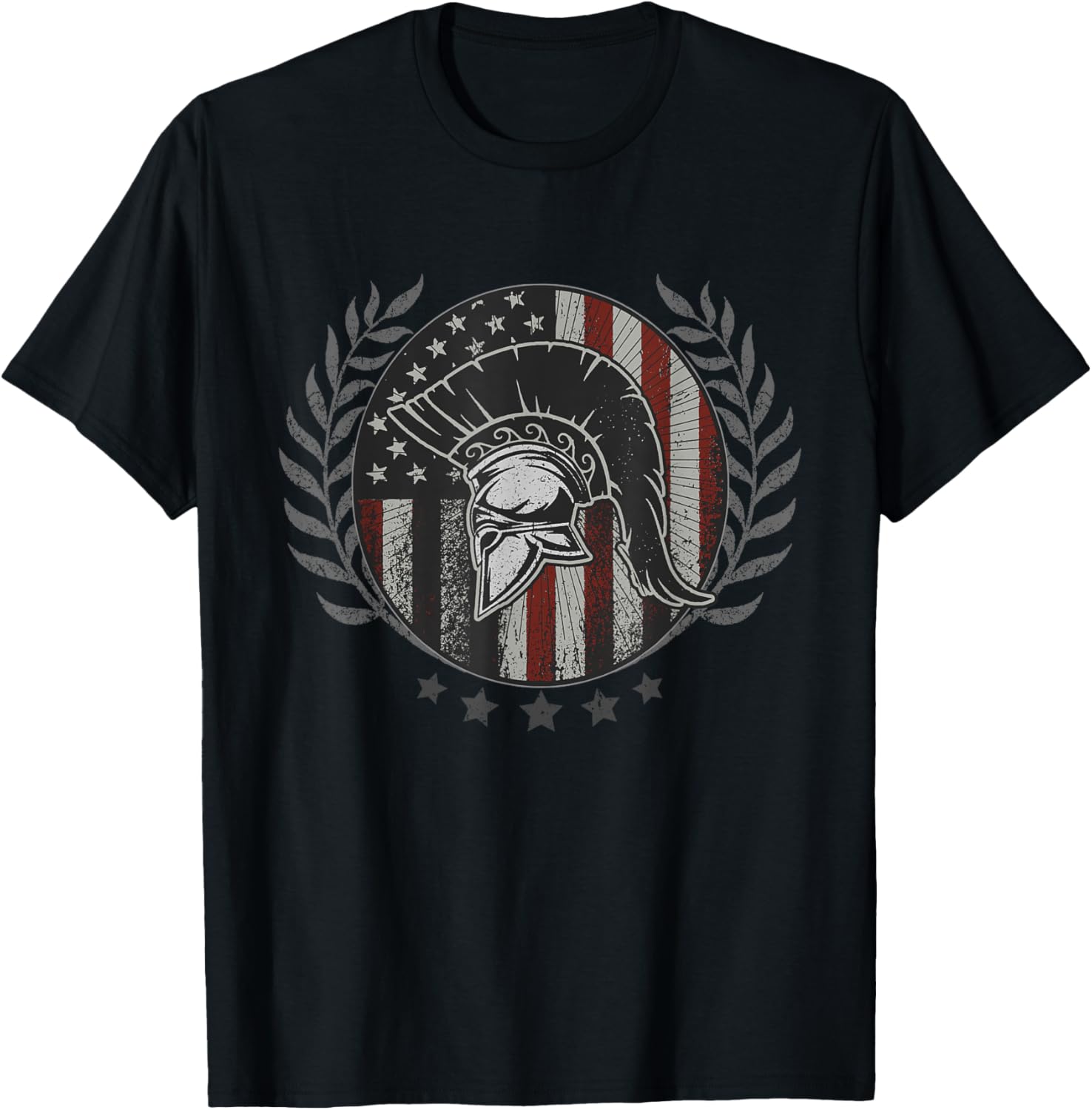 Usa Patriot Spartan Warrior Helmet With American Flag