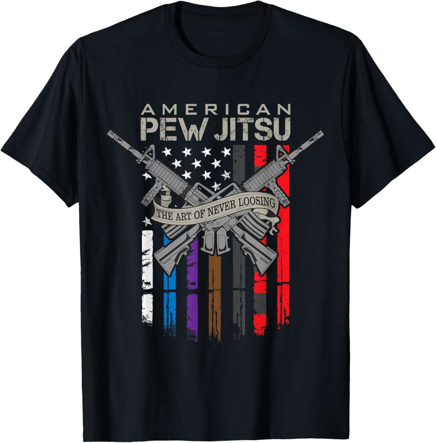 American Pew Jitsu Funny Jiu Jitsu Bjj Pro Gun Usa Flag
