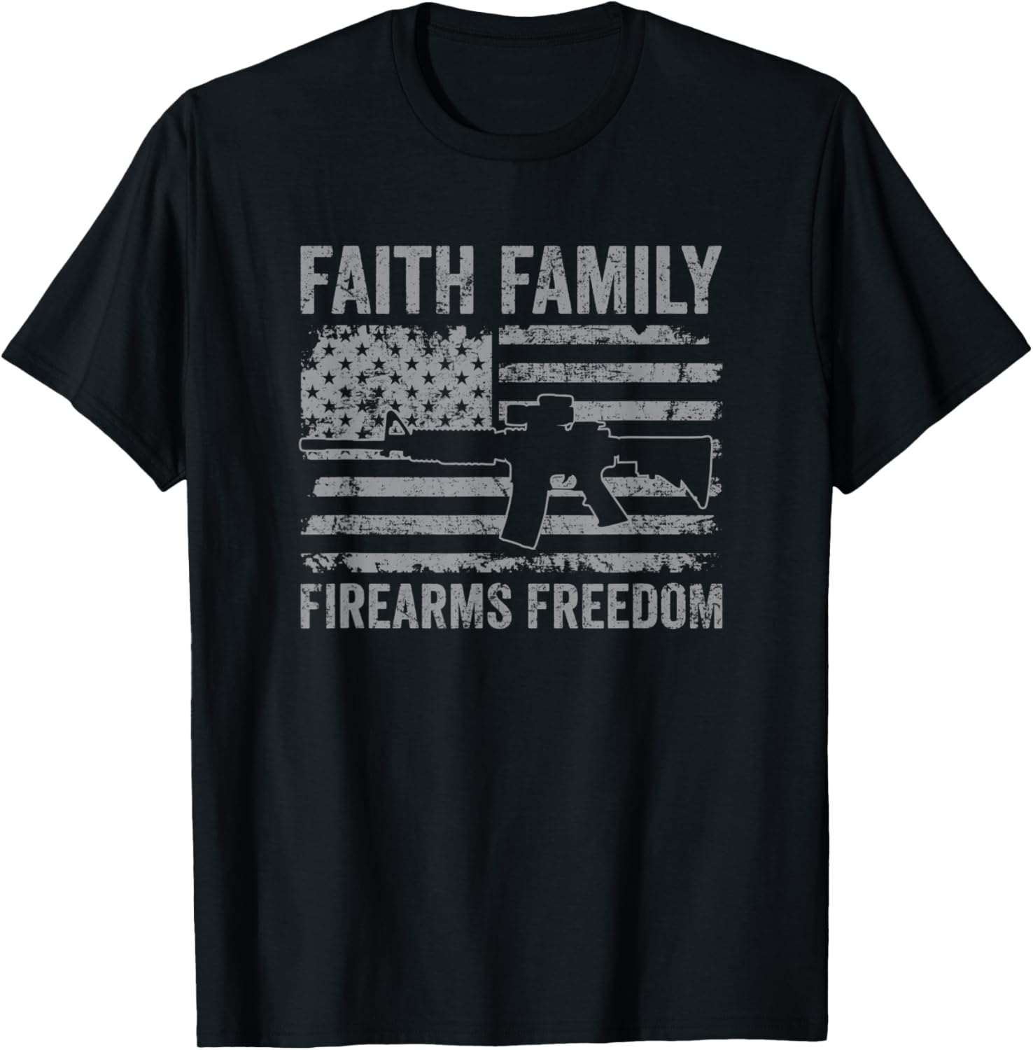 Faith Family Firearms Freedom Pro God Guns Usa Flag