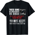 Mens These Guns No Longer Identify As Guns Funny Gun Owner Saying
