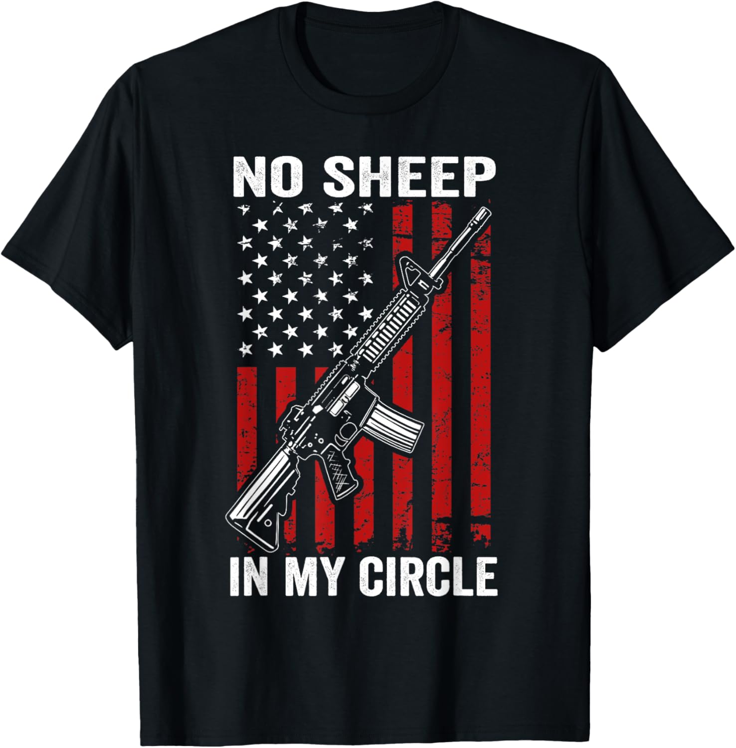 No Sheep In My Circle Usa Patriotic 2Nd Amendment Pro Guns