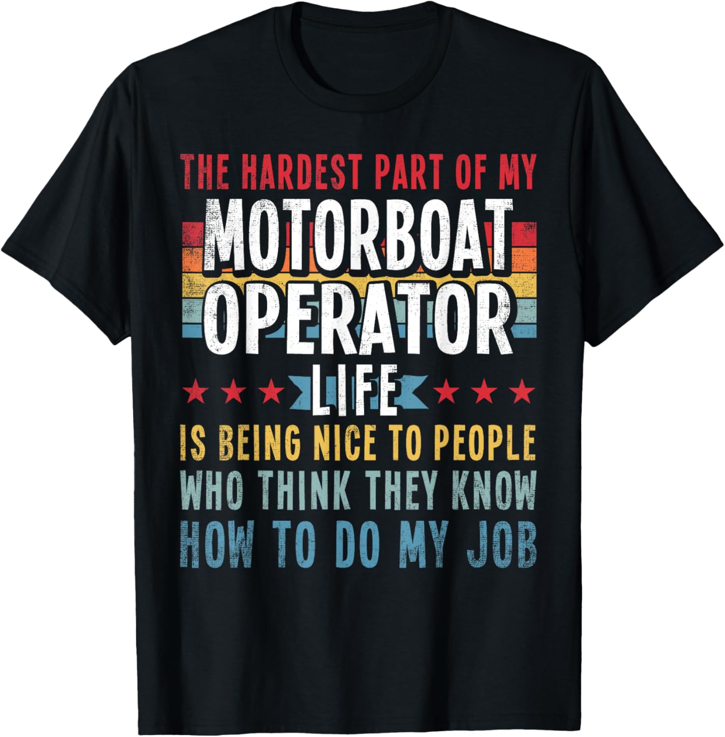 Funny Profession Quote Motorboat Operator