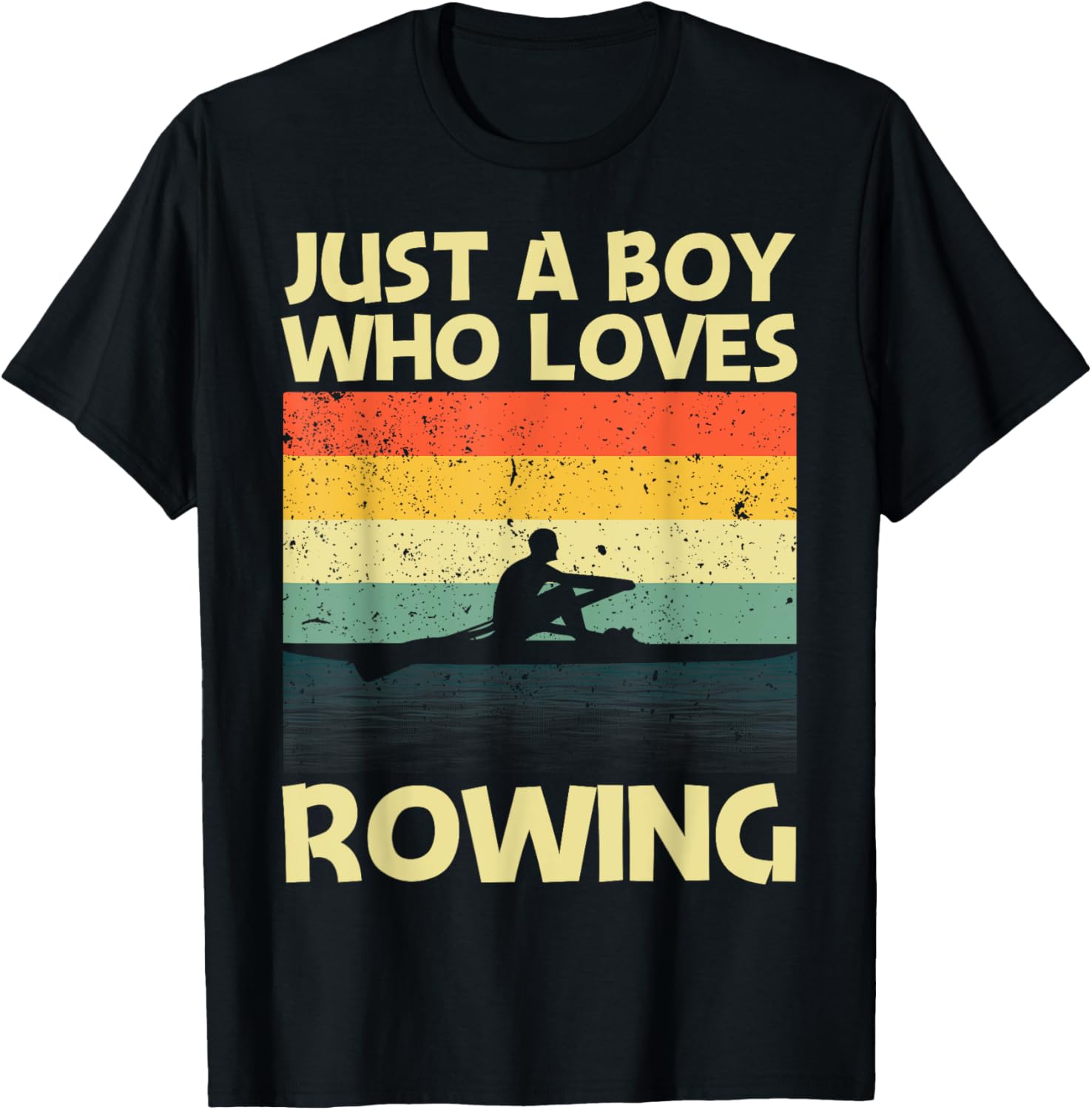 Funny Rowing Design Boys Kids Crew Rowing Boat
