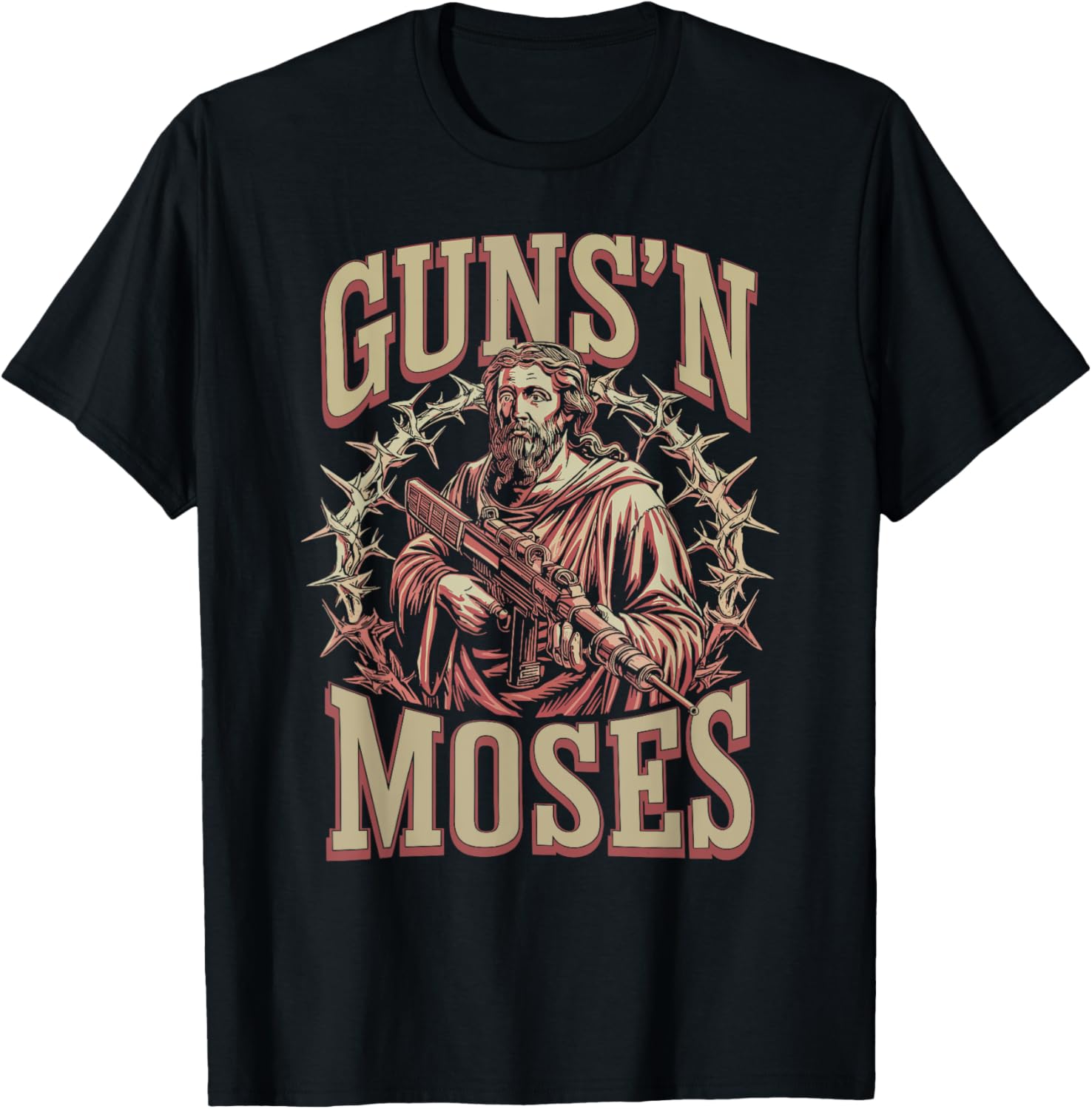 Guns N Moses Religious Christian Bible Moses Gun Lover
