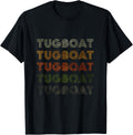 Love Heart Tugboat Grunge Vintage Style Black Tugboat