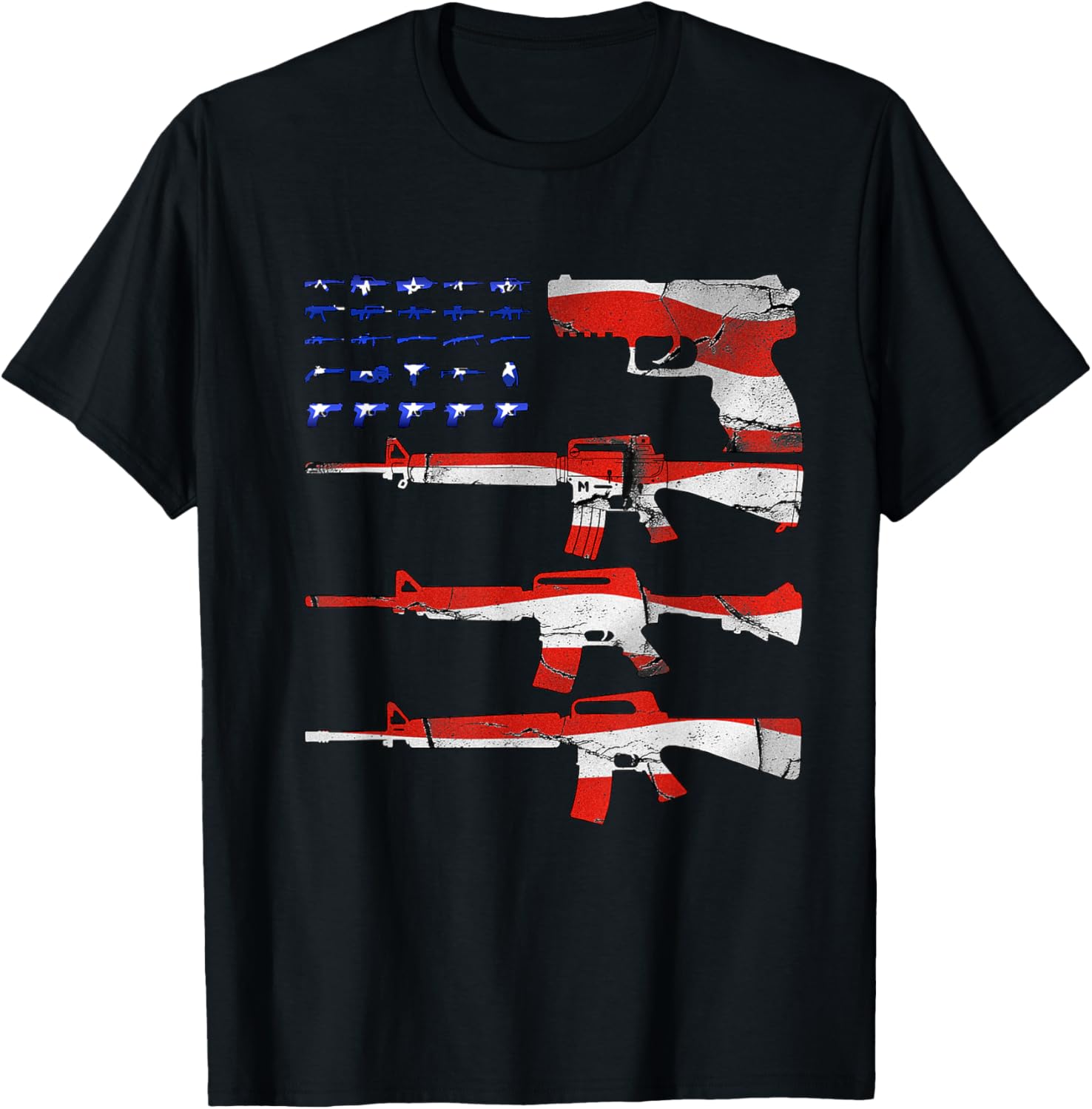 Patriotic 2Nd Amendment Gun Rifle American Flag T Shirt