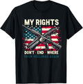 My Rights Dont End Where Your Feelings Begin Gun Usa Flag Women