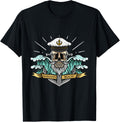 Headlands Beach Ohio Sea Captain Pirate Skull Nautical Men Women Kids