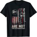 We People Are Not Government Vintage Us Flag Gun