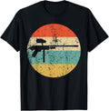 Paintball Gun Silhouette Retro Sports