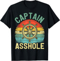 Vintage Captain Asshole Sailing Boating Boat Pontoon Captain