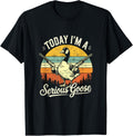 Today Im A Serious Goose Lovers Goose With Gun Retro