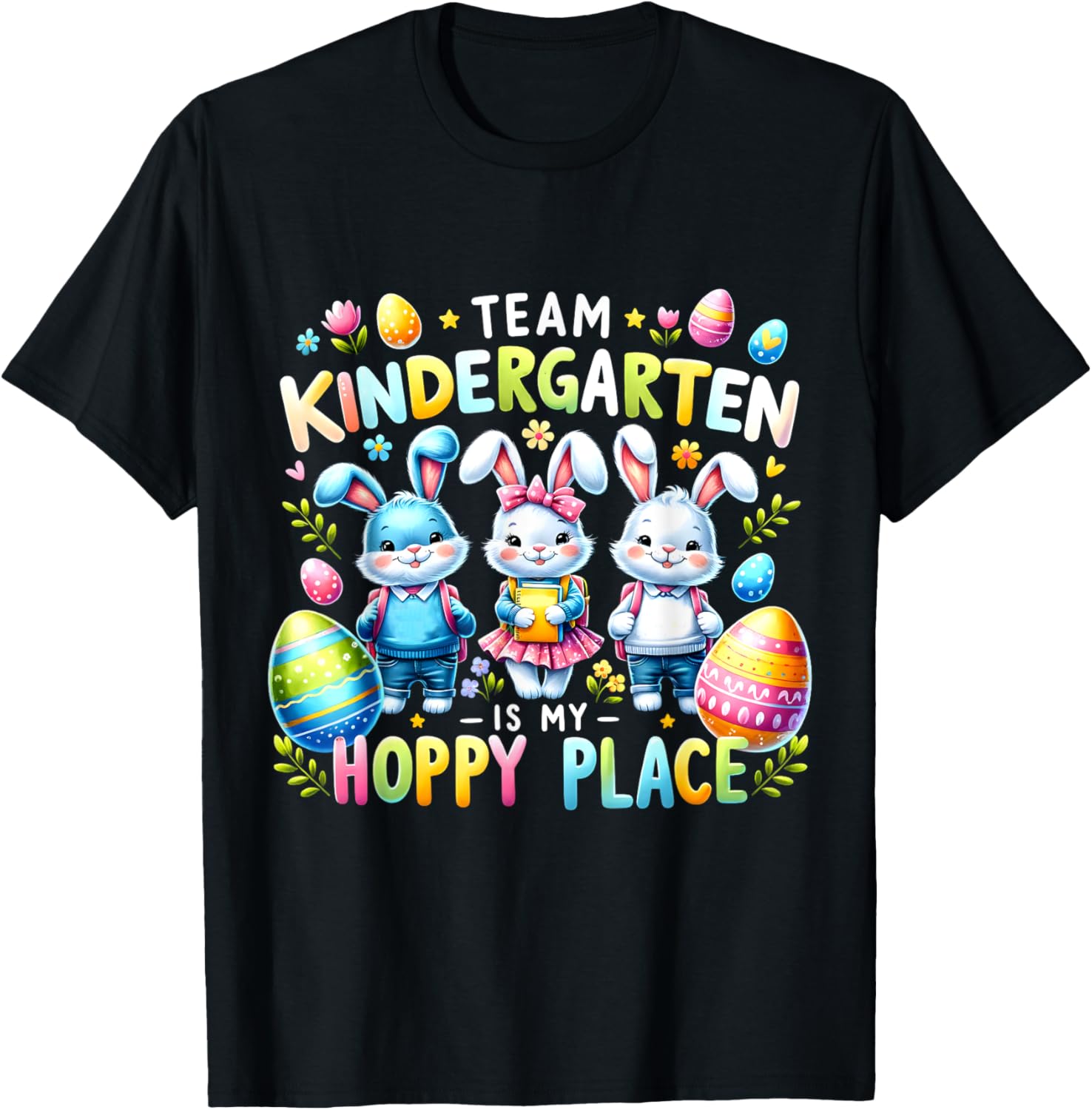 Team Kindergarten Is My Hoppy Place Funny Easter Day Teacher