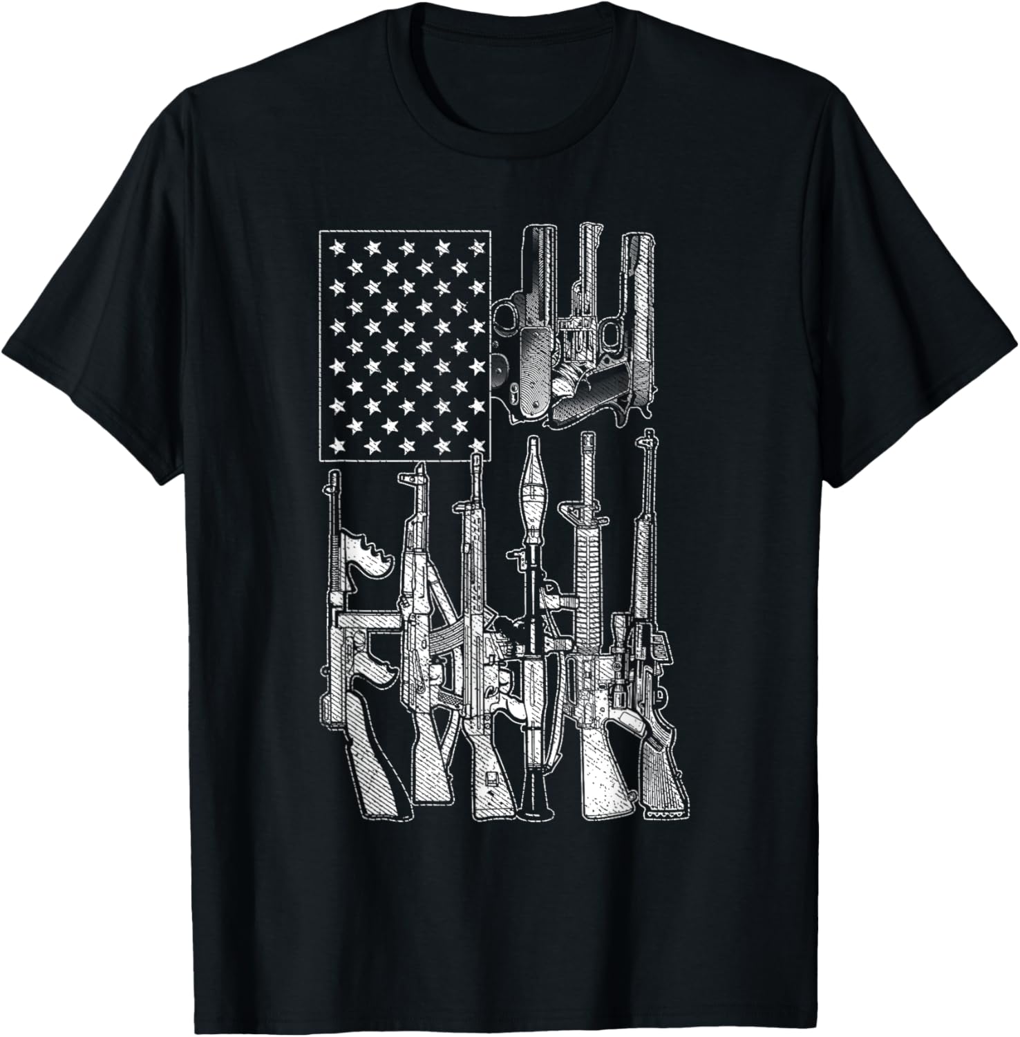 American Flag Gun Enthusiast Gun Shirts Men