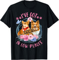 Corgi Dog Lovers I've Got Friends In Low Places Floral Men Women Kids